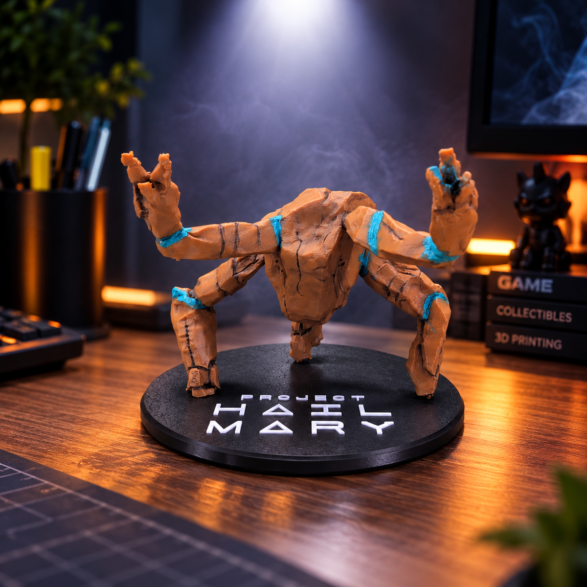 Rocky-Inspired Alien Figure