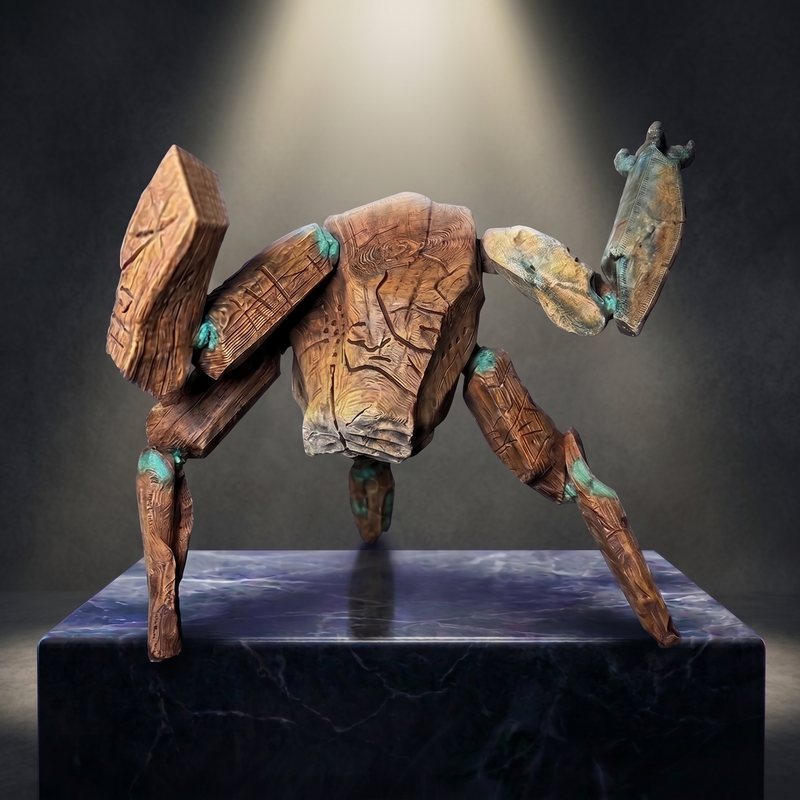 Rocky-Inspired Alien Figure