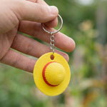 Straw Hat Keychain